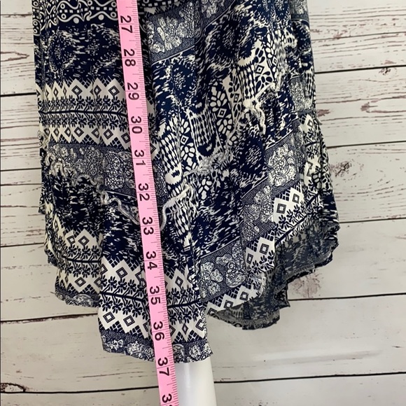 Altar’d State navy and white peasant blouse/dress - Picture 6 of 7